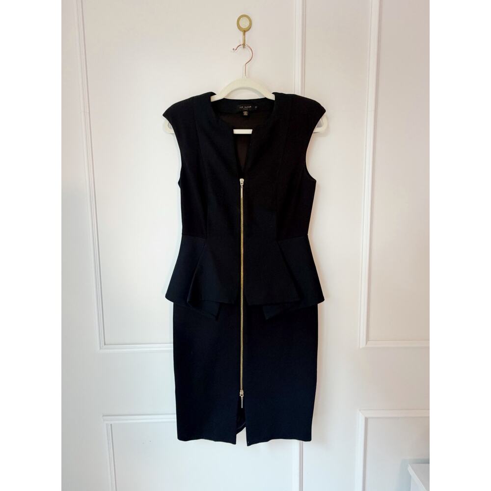 Ted Baker Black Zipper Dress - Picture 2 of 10
